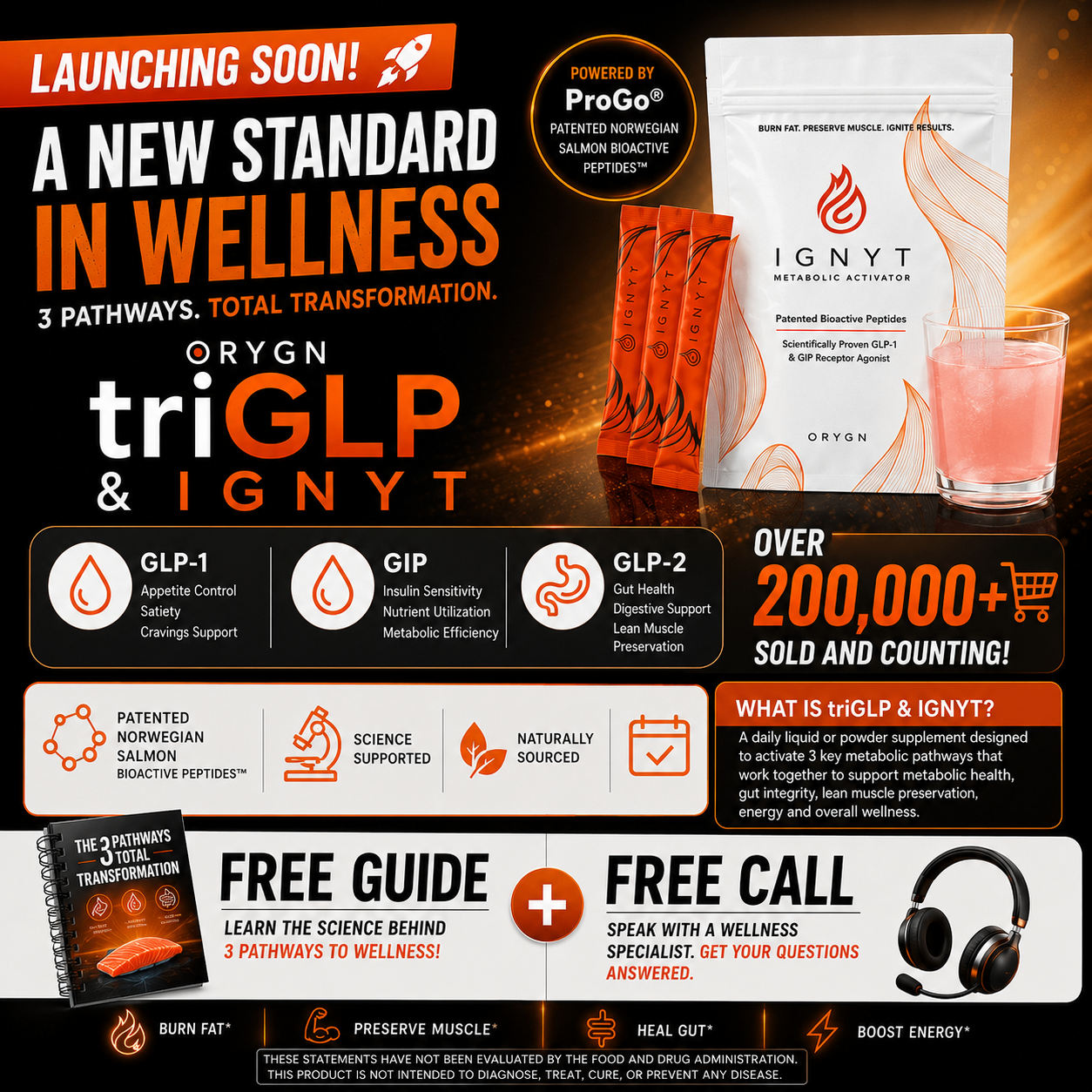 ORYGN IGNYT wide banner ad with group of friends.